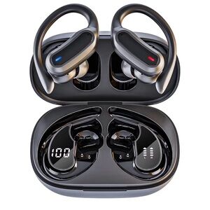 Wireless Earbuds with Charging Case - Black